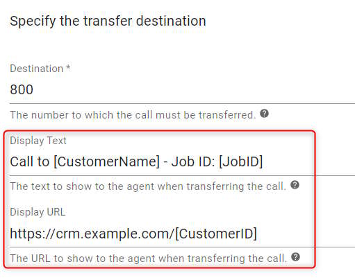 Data Passing Transfer Action