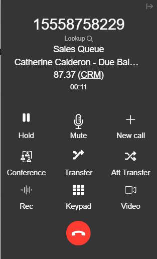 Data Passing to 3CX Web Client