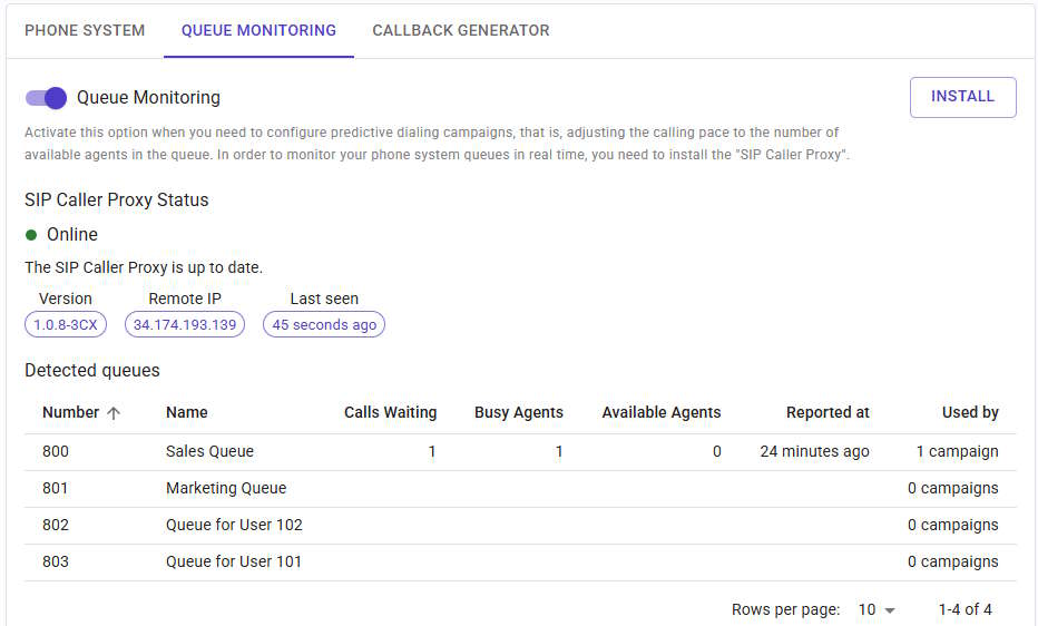 Queue Monitoring