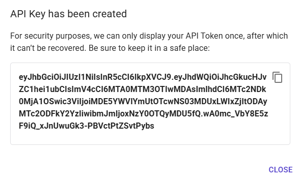 API Key Token