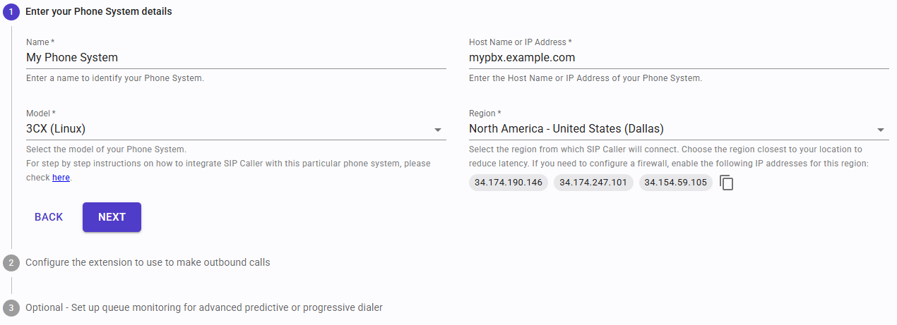 Configure Phone System