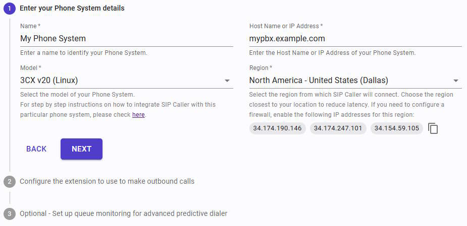 Configure Phone System