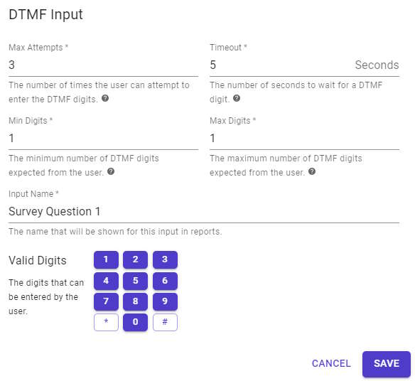 DTMF Input