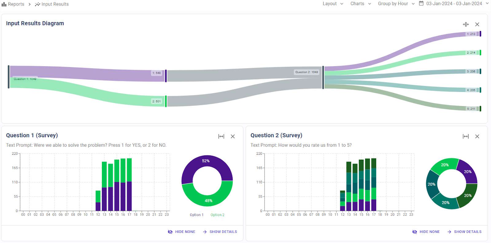 Input Results Report