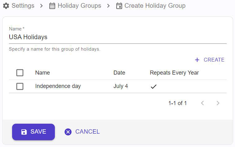 Create a Holiday Group