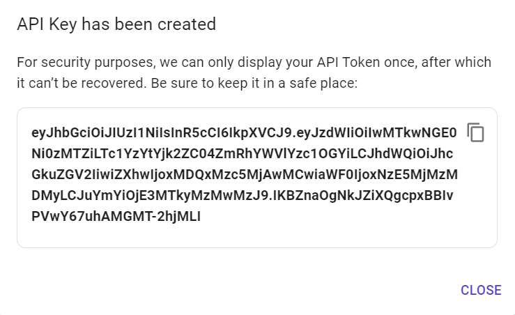API Key Token